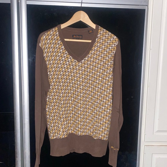 Ben Sherman Vintage Global Sweater Sz L - Picture 1 of 9